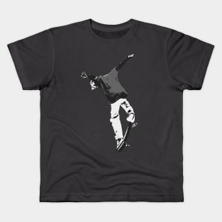 Deck Flipping - Skateboarder Kids T-Shirt